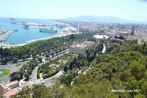 020- Malaga vue du Gibralfaro